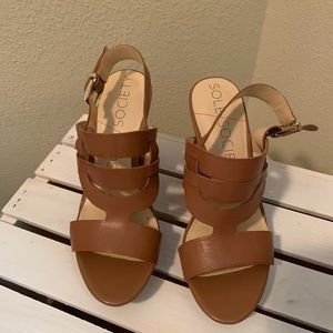 Sole Society Brown Wedges